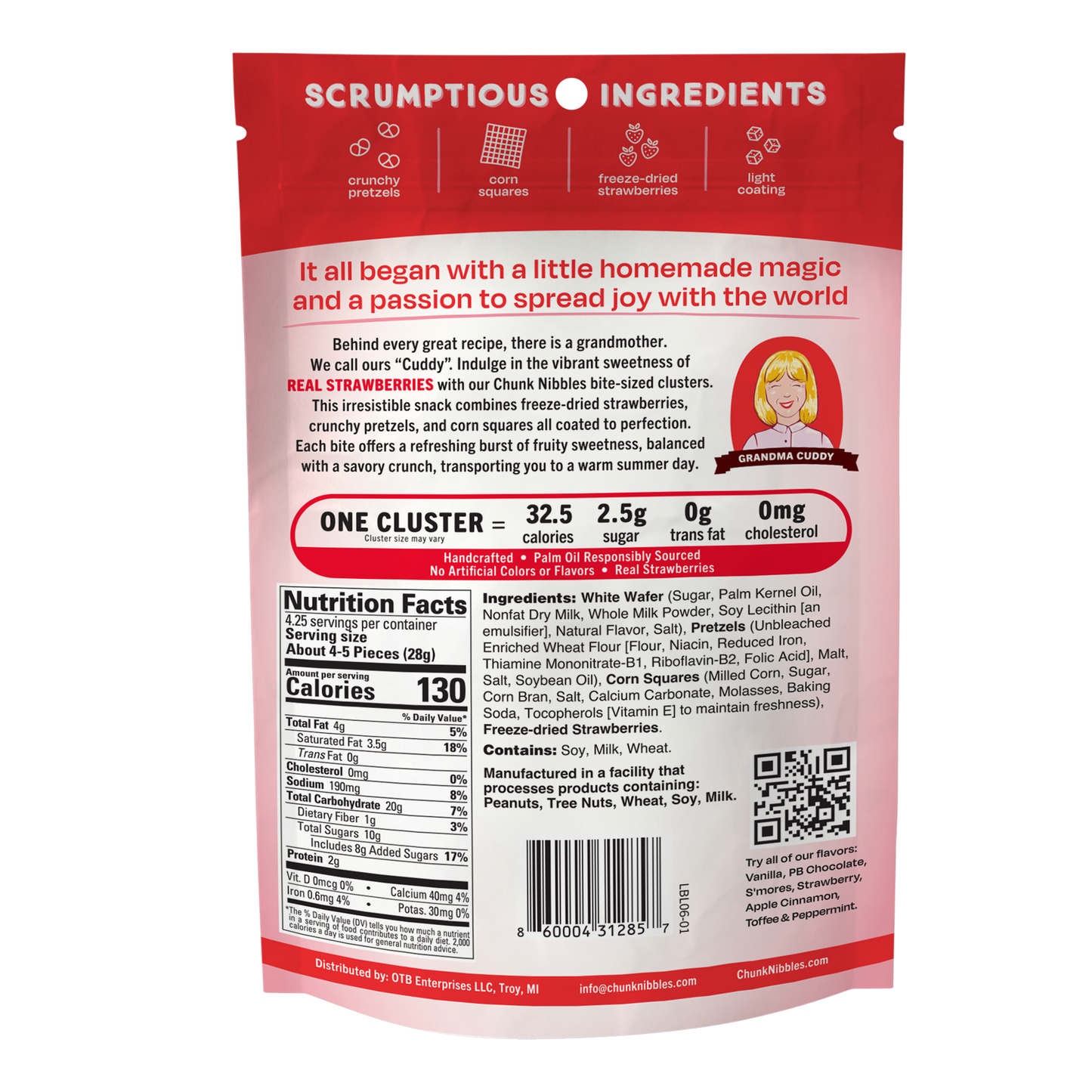 Strawberry Pouch Three Pack