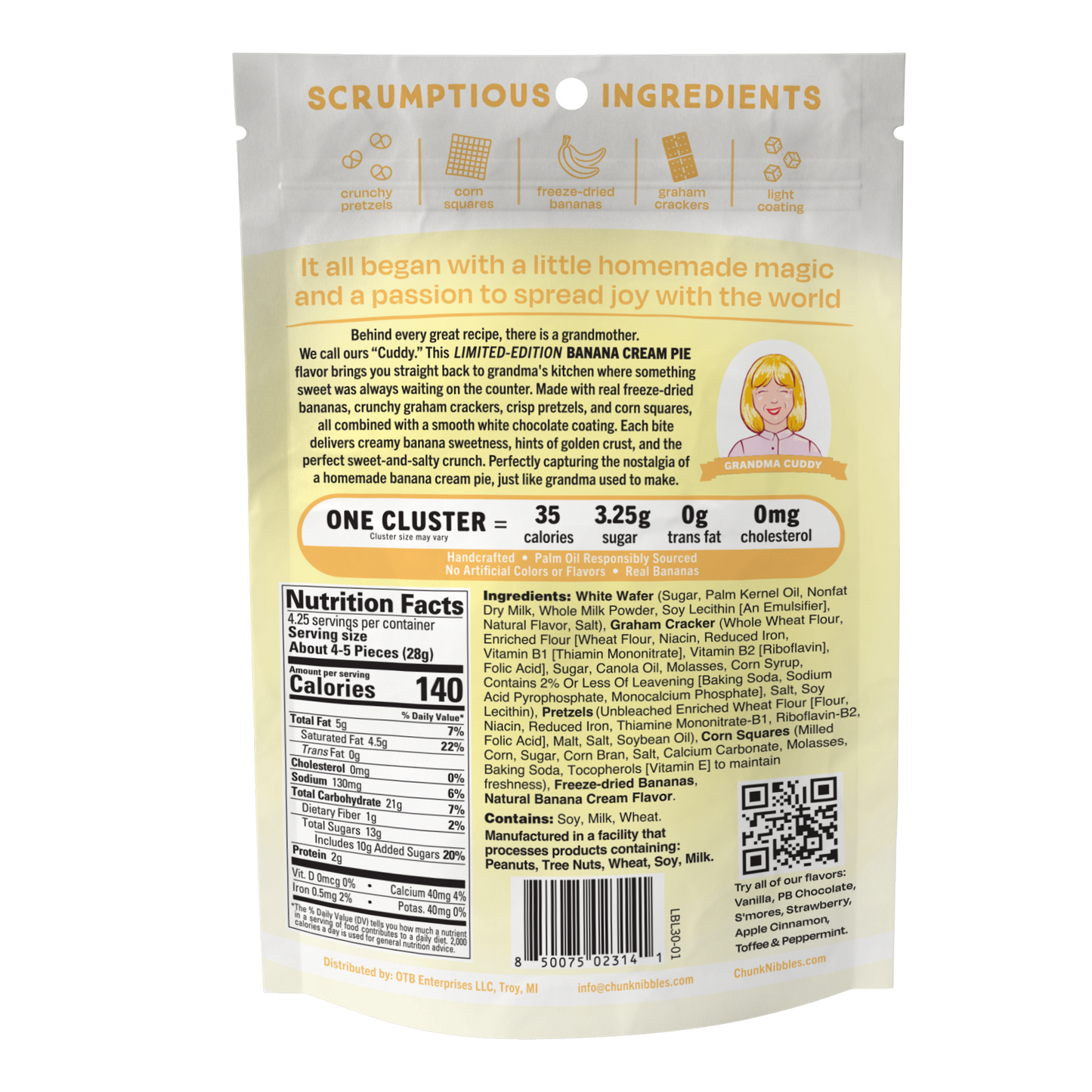 LIMITED-EDITION Banana Cream Pie Pouch Three Pack