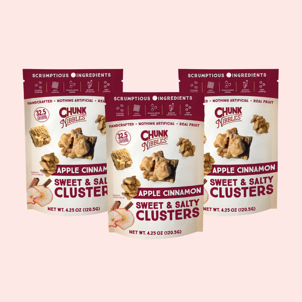 Apple Cinnamon Pouch Three Pack – Chunk Nibbles