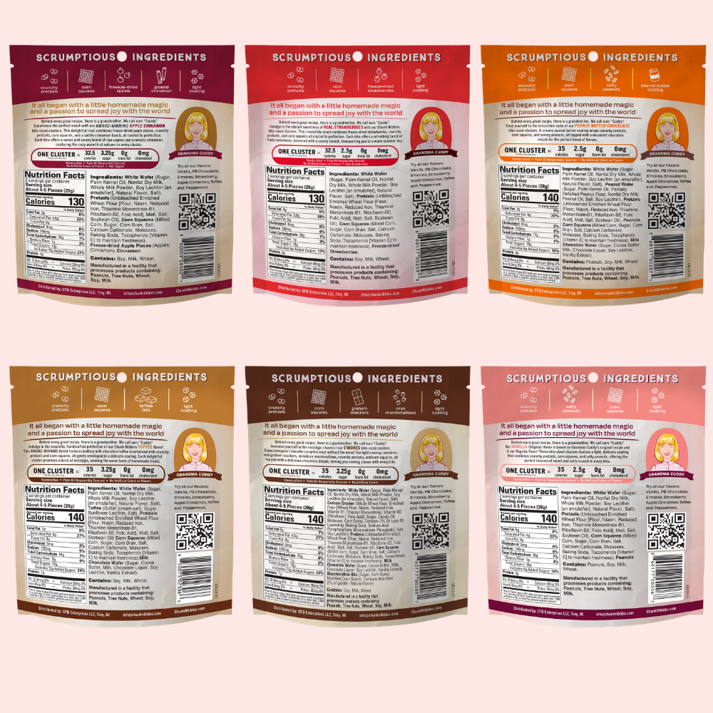 6 Flavor Variety Snack Pack 2 oz