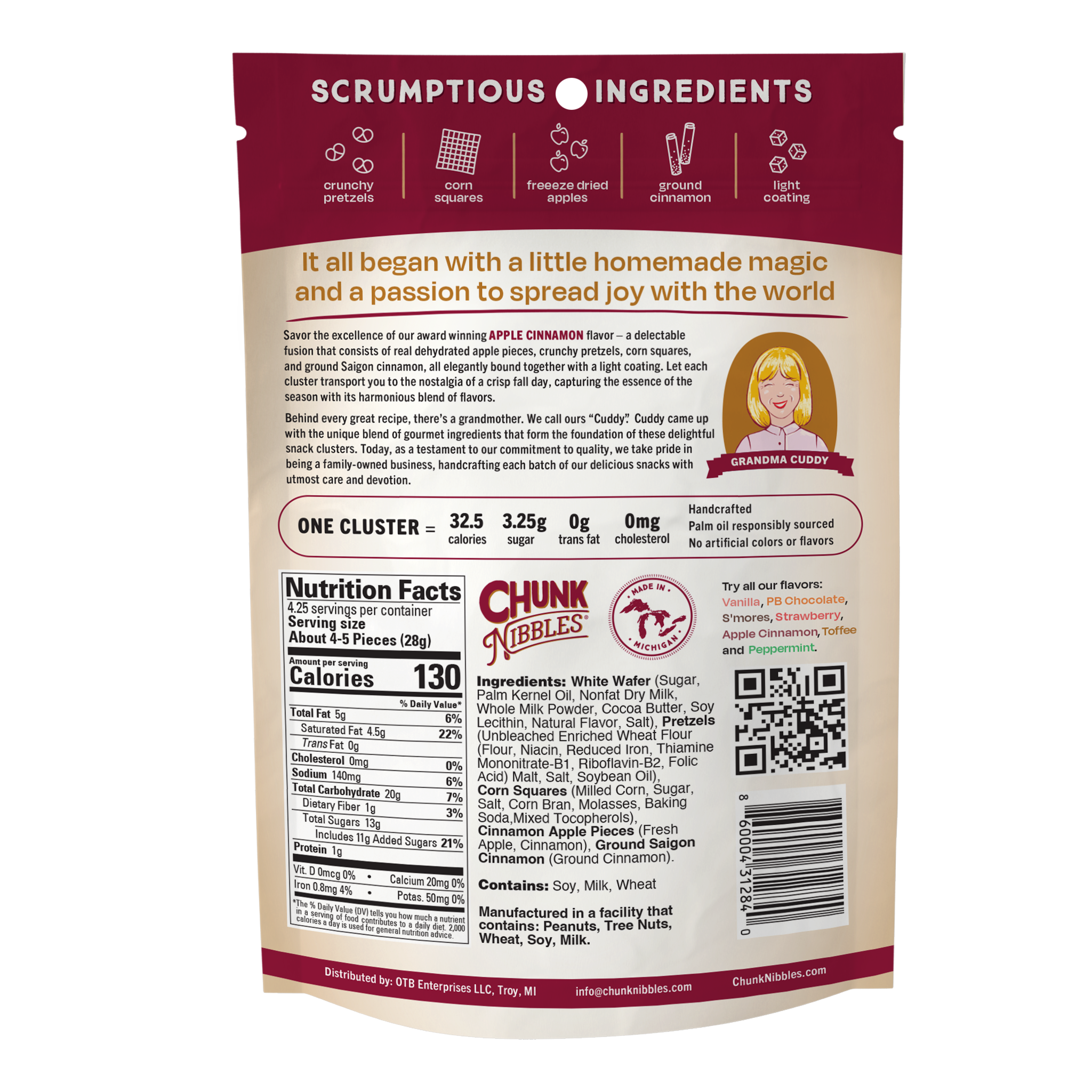 Apple Cinnamon Chunk Nibbles Pouch