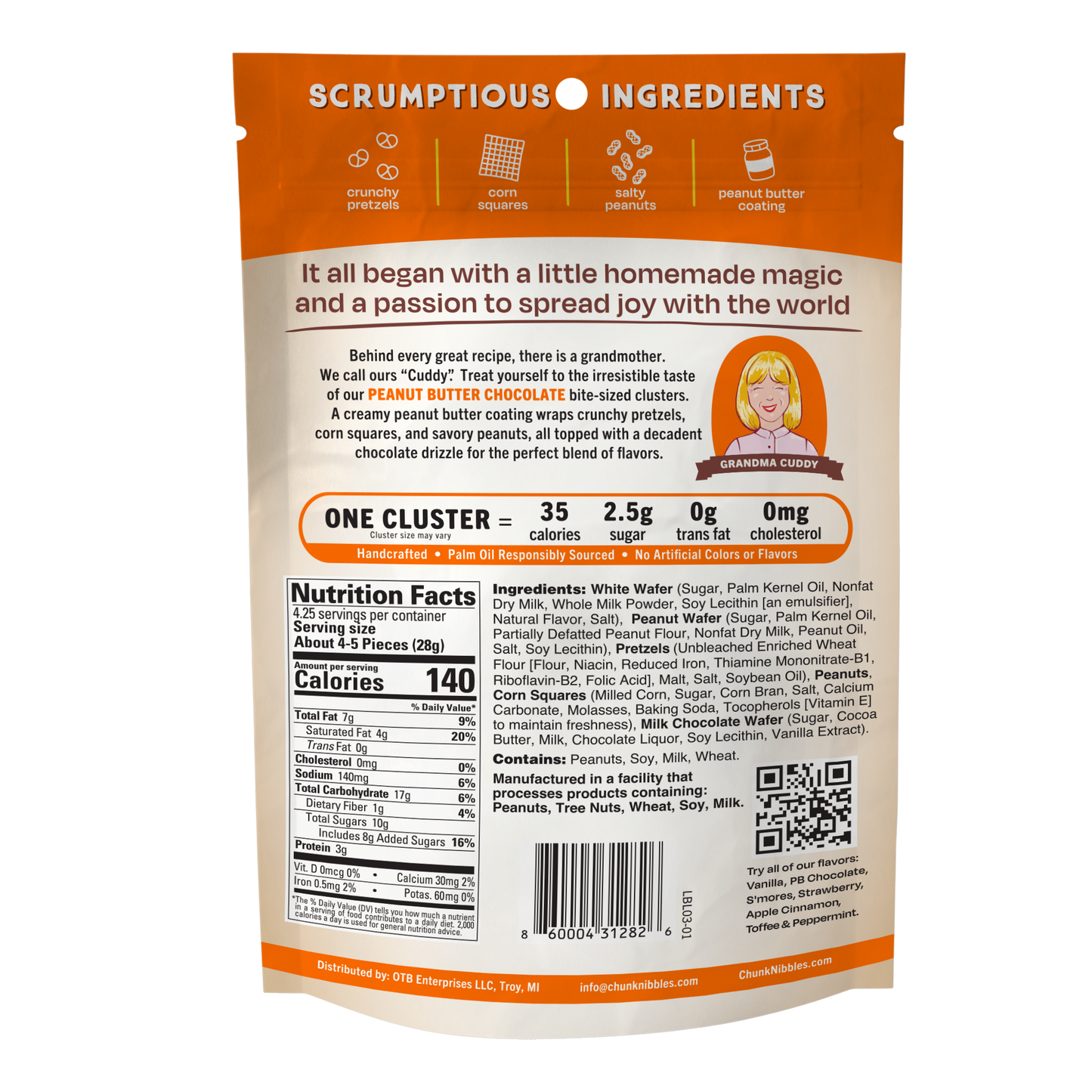 Peanut Butter Chocolate Pouch Three Pack