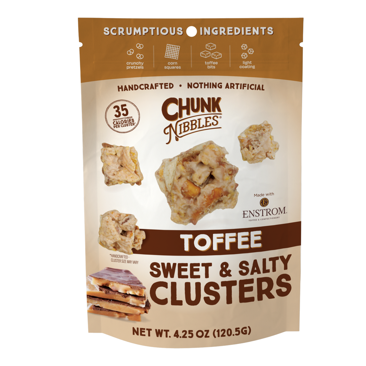 Toffee Chunk Nibbles Pouch (4.25)