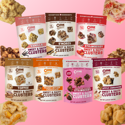 6 Flavor Best Selling Sampler Pack + LIMITED-EDITION Chocolate Covered Strawberry