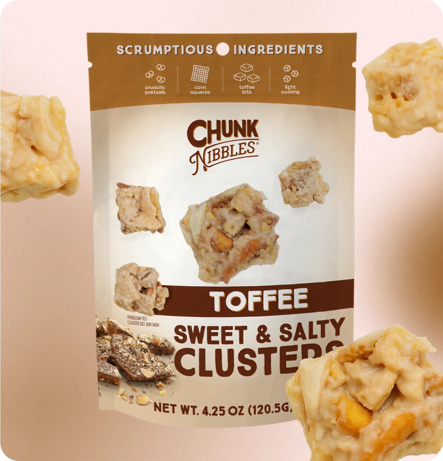 Toffee Chunk Nibbles Pouch