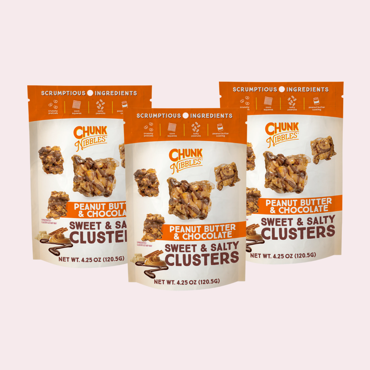 Peanut Butter Chocolate Pouch Three Pack