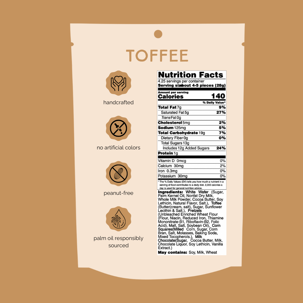 Toffee Chunk Nibbles Pouch